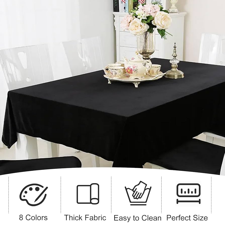 Amazon.com: JALANCY 4 Pack Square Table Cloth 85x85 Inch