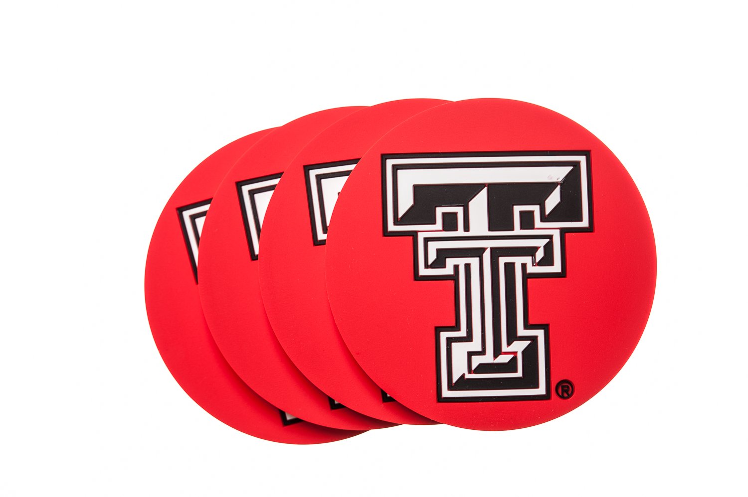 Texas TECH RED Raiders 4-Pack PVC Coaster