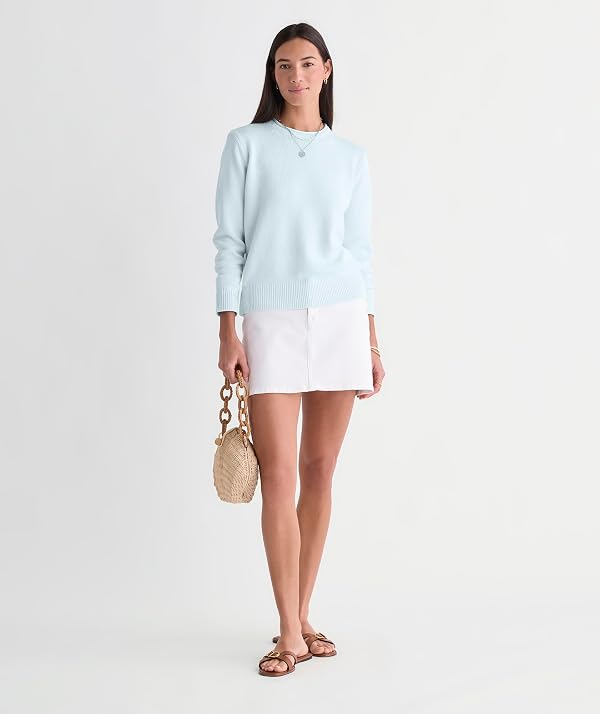 vineyard vines Katie Cotton Rollneck Solid Sweater, Rocks Blue, S by vineyard vines - Used condition - Image 2