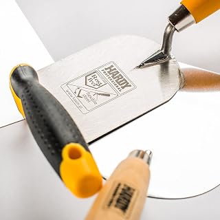 Hardy Working Tools: paleta de 14x8 cm serie 28 de acero inoxidable. Con mango ergonómico de dos comp...