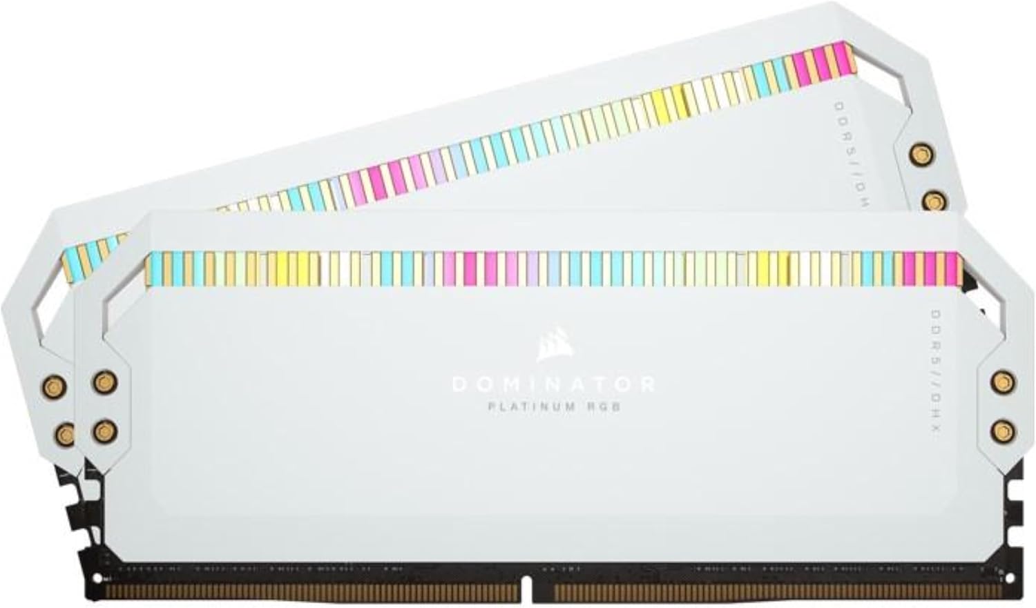 CORSAIR DOMINATOR PLATINUM RGB DDR5 RAM 64GB (2x32GB) 5200MHz CL40 Intel XMP iCUE Compatible Computer Memory - White (CMT64GX5M2B5200C40W)