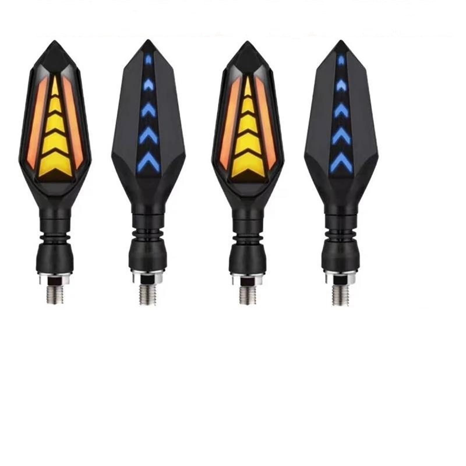 Intermitentes para B&MW F800GT GS 1200 C400X C400 Motocicleta LED Flechas Intermitentes Lámpara Lámpara Secuencial Flujo Intermitente Indicador Luz Corriente Lámpara señal(4pcs Clear)