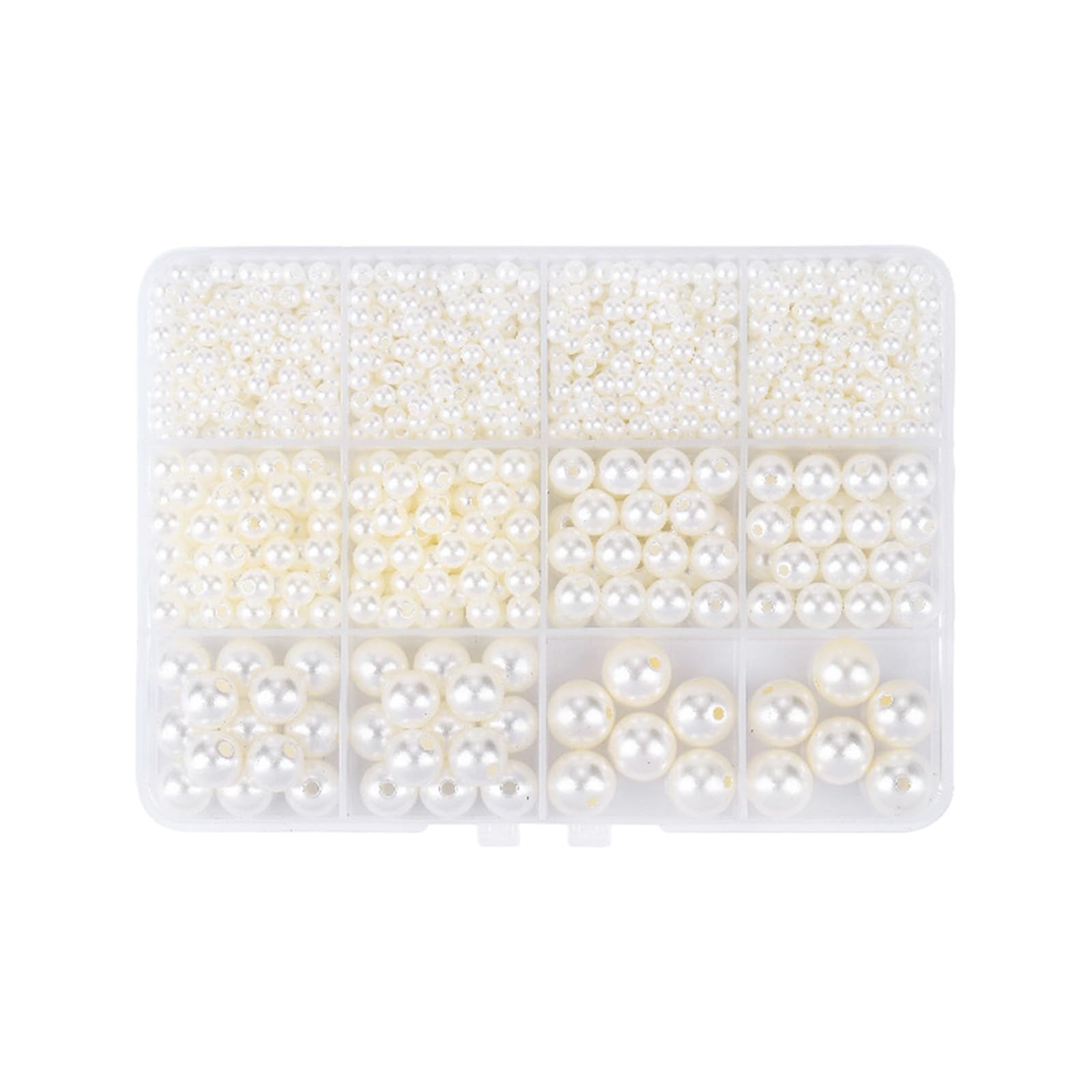 Lerpwige Artificial Pearls Crafting Set for Hair Jewelry ABS Beads for Barrettes Hairpins & Party Accessories Imitation Pearls Beads