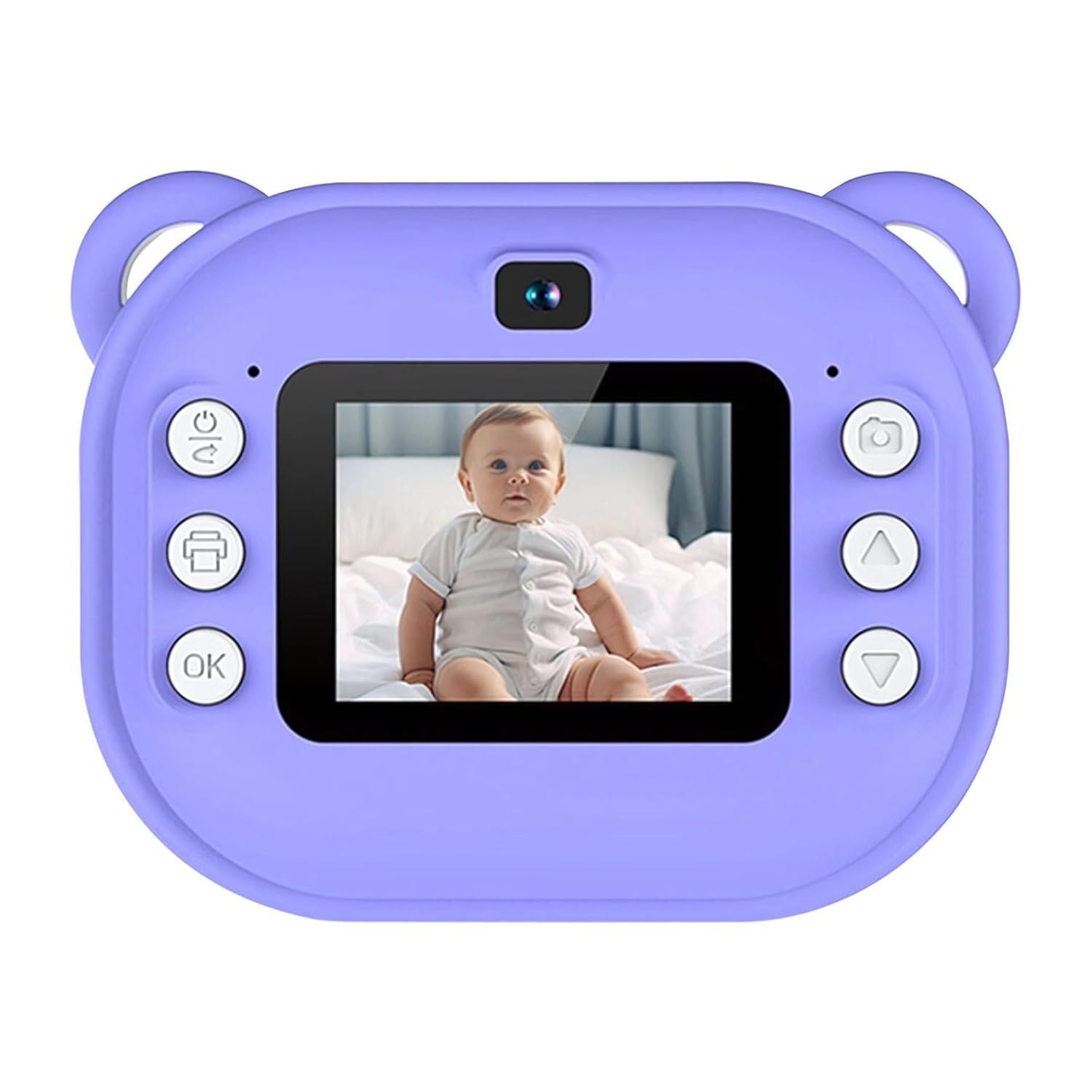 NestyFox Instant Print Camera for Kids - 1080P HD with 2 Roll Photo Paper, for Ages 4-10 (Pink) (Pink) (Purple)-picture-12