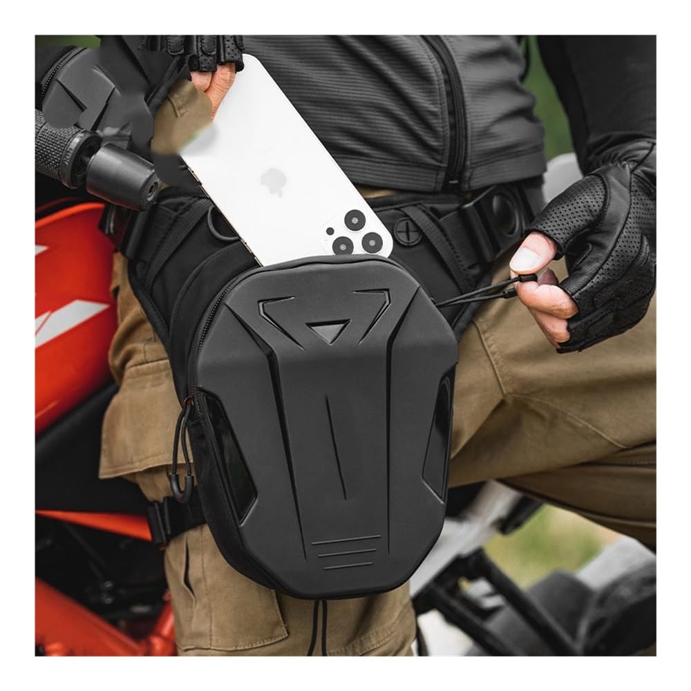 Pernera Moto Bolsa for Motocicleta for Hombre, Bolsa Lateral for Pierna de, Carcasa Dura, riñonera for teléfono for, cartuchera for