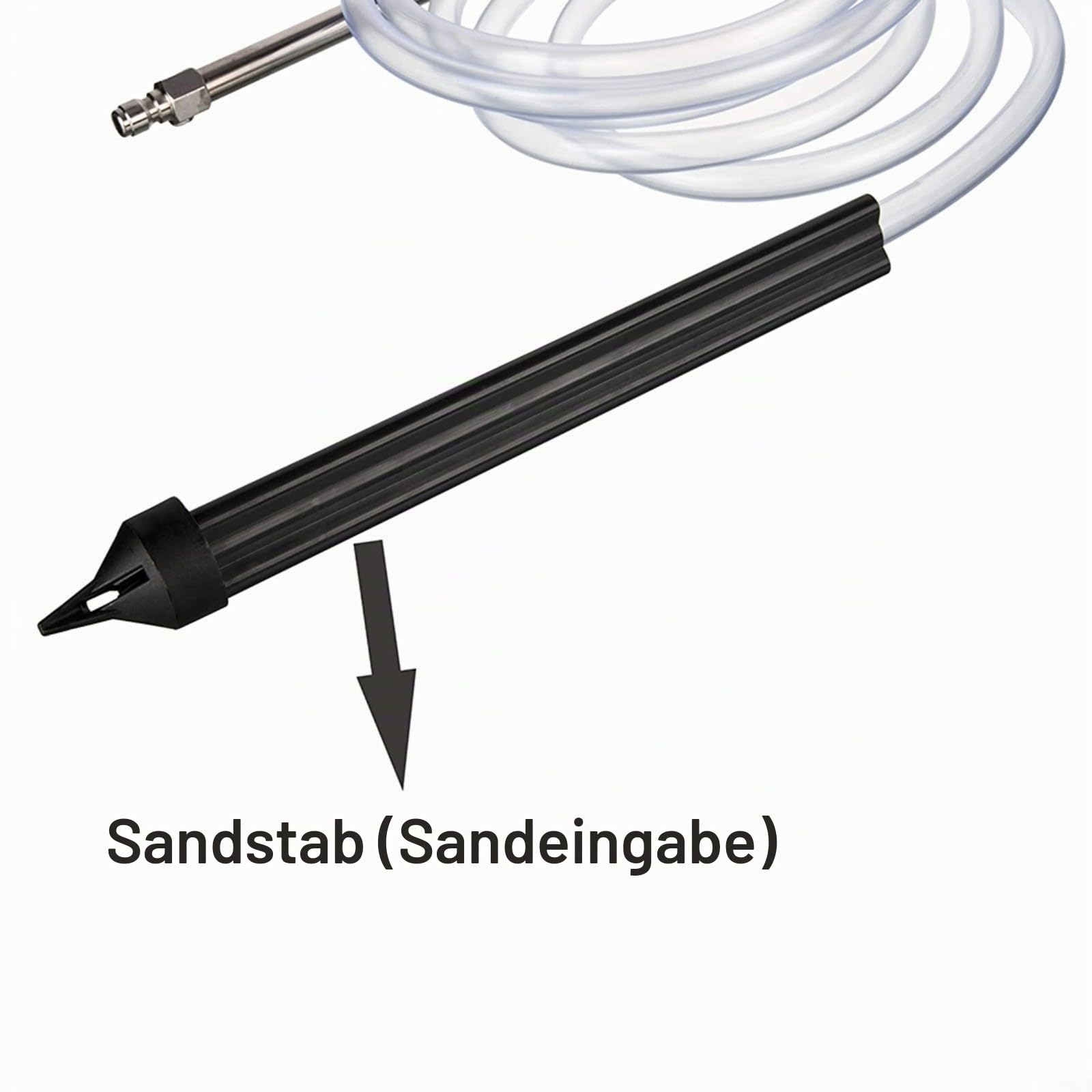 Hochdruckreiniger-Sandstrahl-Set für Kärcher für K-Serie K2, K3, K4, K5, K6, K7, Sandstrahldüsenschlauch-Set, einfache Umwandlung, solider und langlebiger Sandstrahlaufsatz