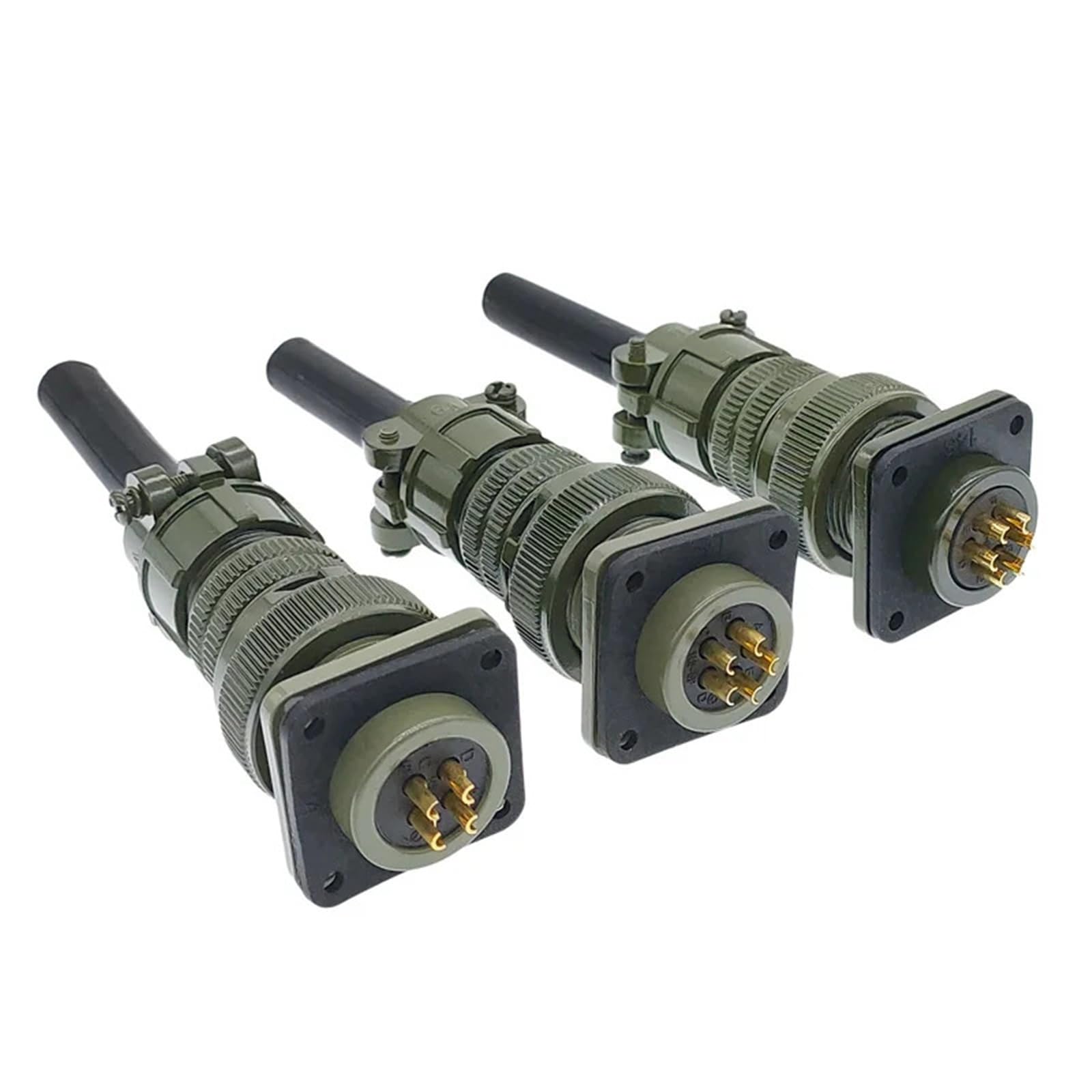 Conector circular tipo enchufe MS3106A robusto con especificación militar 5015 de 1 pieza 8