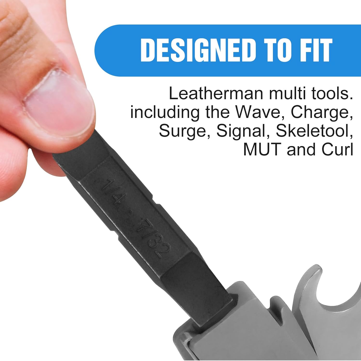 Bit Kit, 21 Double-Ended Screwdriver Bits for Multi-Tools, Can be used with pliers, The set includes double sheaths for easy storage，Suitable for Leatherman