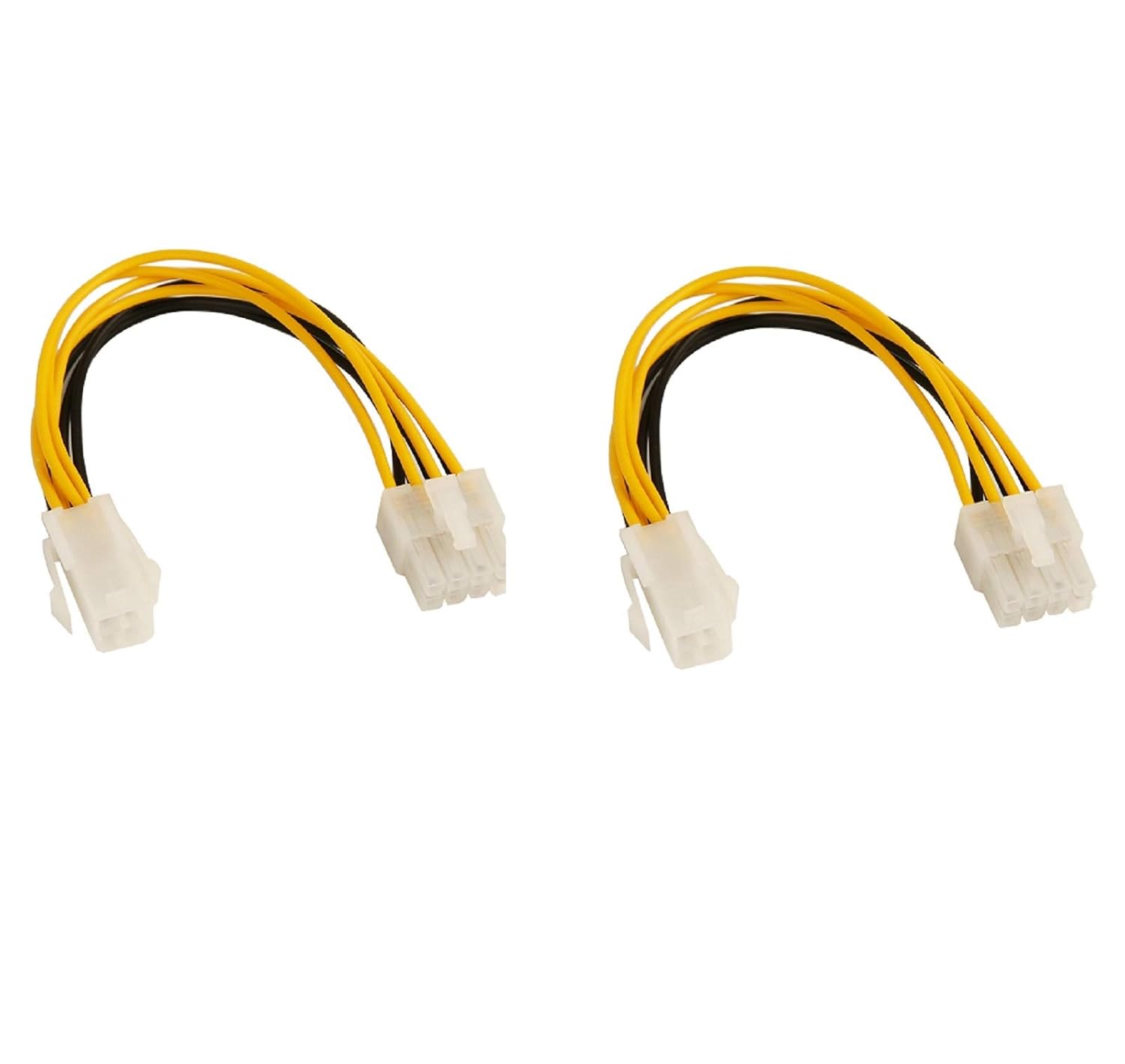 Buy Fpzbd 2 Pack 8inch Power Adapter 4Pin Female to 8Pin Male ATX