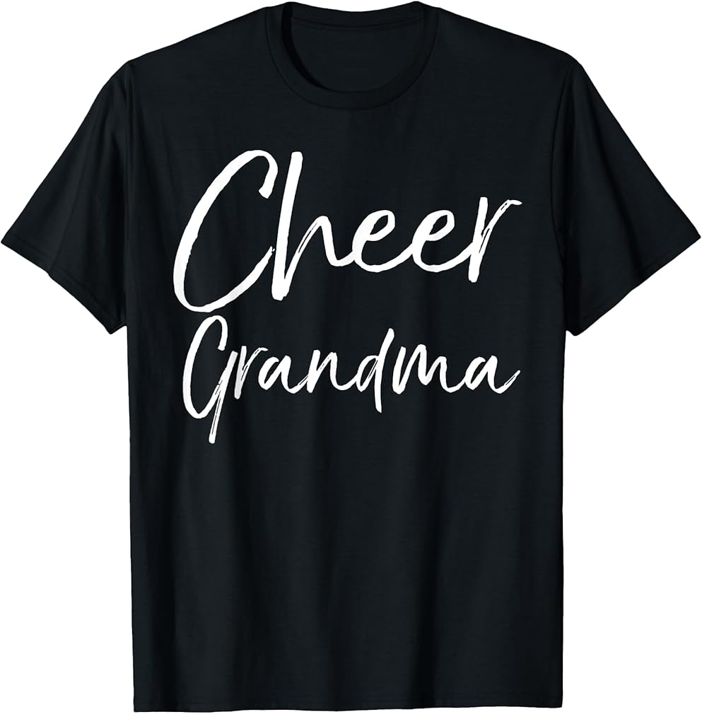 Matching Family Cheerleader Grandmother Gift Cheer Grandma T-Shirt