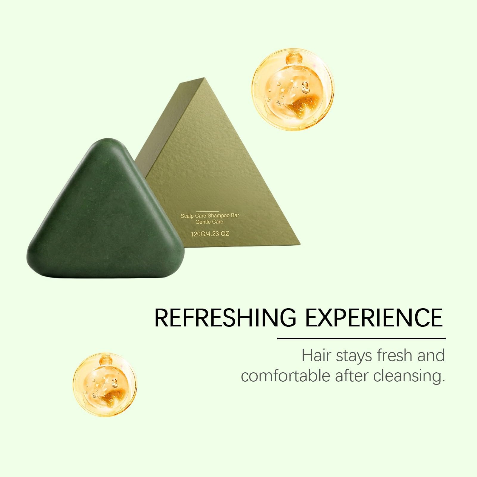 Shampoo solido per la cura del cuoio capelluto, pulisce e ammorbidisce | Vegetable Solid Shampoo, Gentle and Nourishing Cleansing, for Women and Men, Soothes and Strengthens Hair
