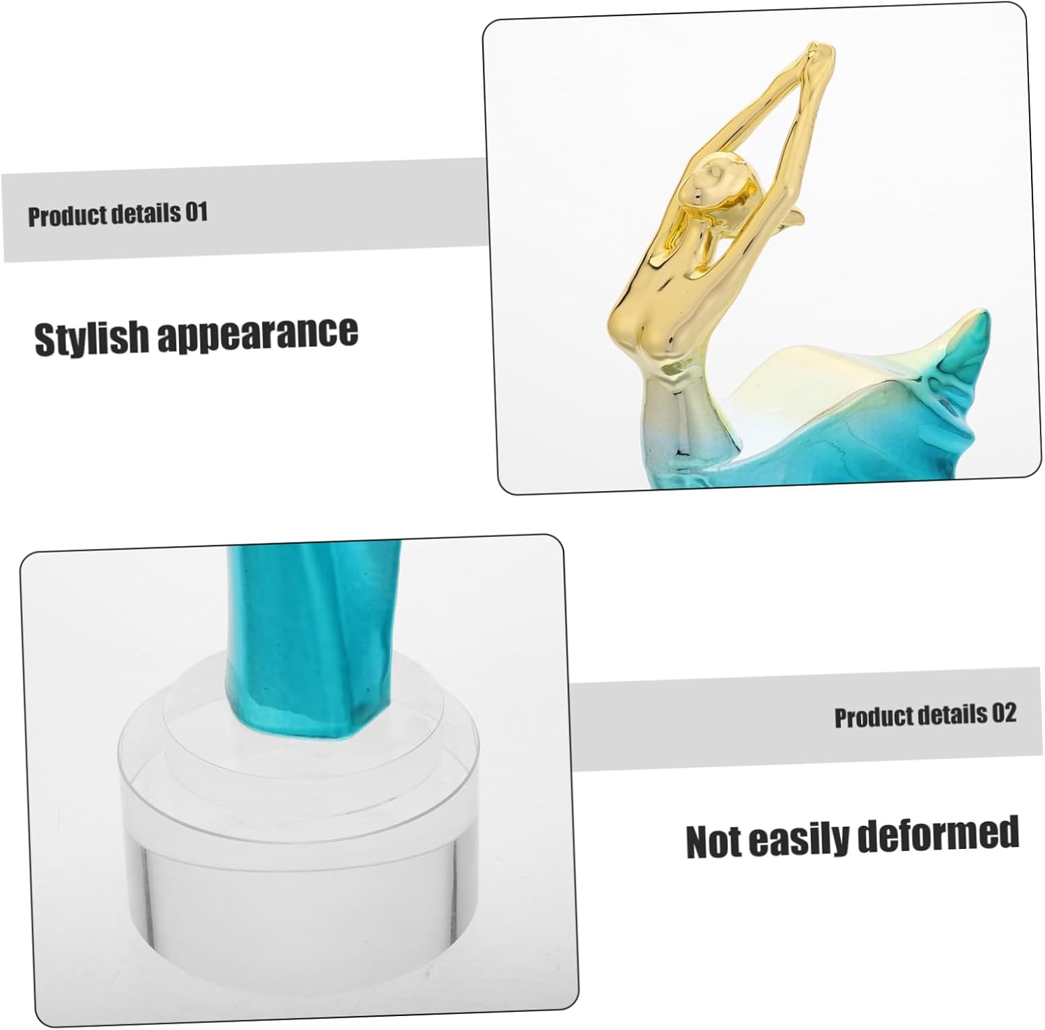 Dance Trophy Award Figurine for Ballet Competitions Dancer Sculpture for Performance Events Souvenir Ornament for Dance Schools and Graduations