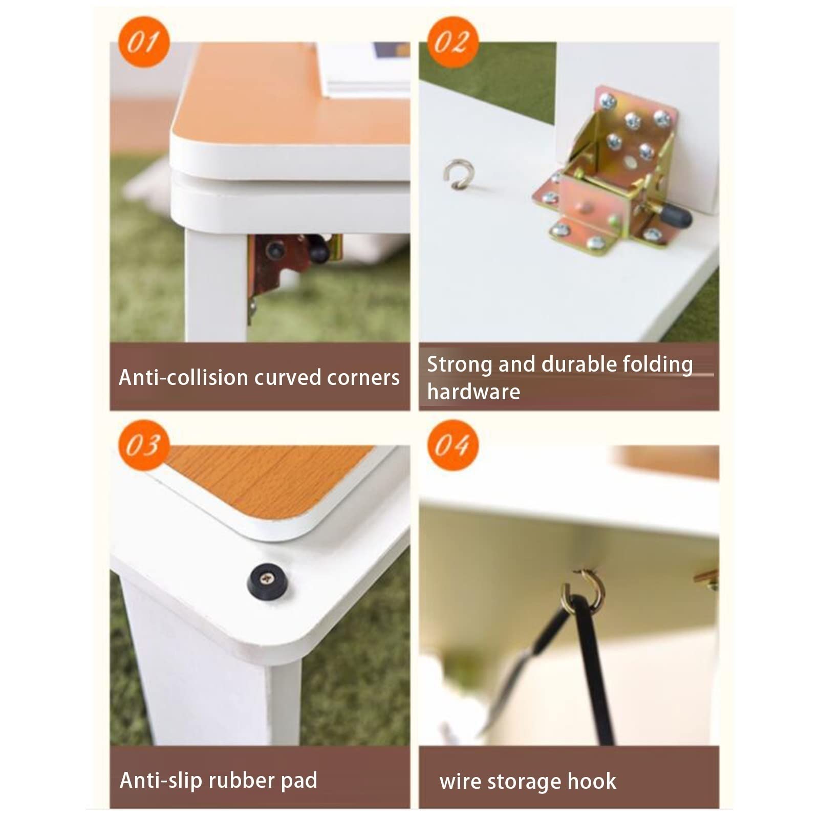 Kotatsu Heizung Futon Set Weiße Bärenmuster -Entwurf Heizungstisch Tatami Kotatsu Tisch Kaffeetische Heizung