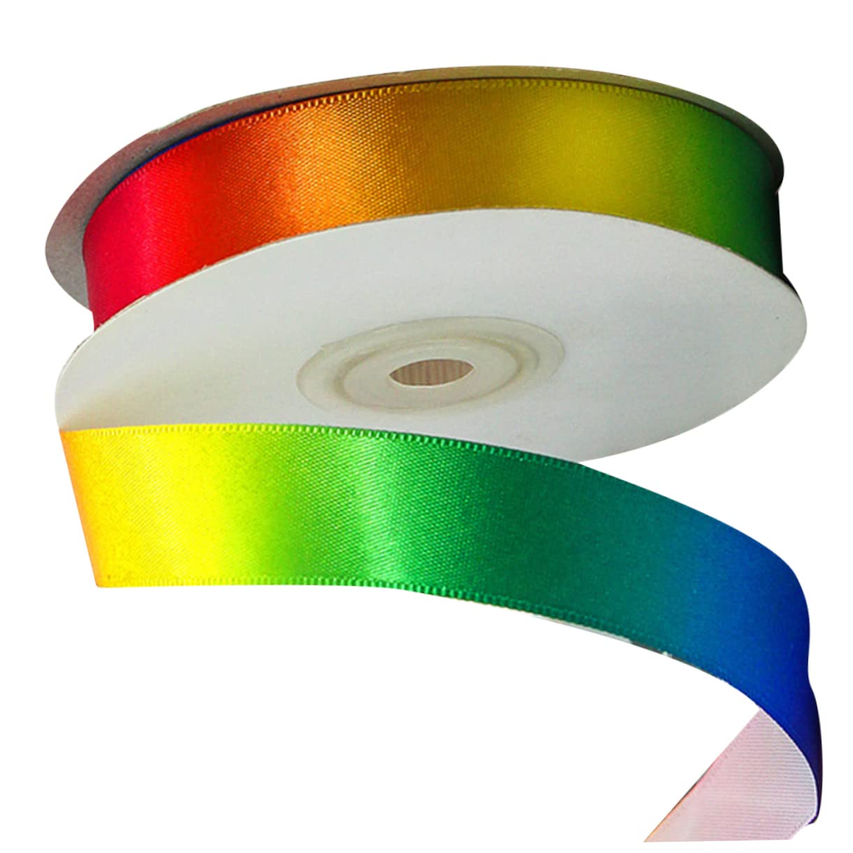 STOBOK 3rollen Bunte Polyester-rollbänder Hochdichte Regenbogen-band Für -geschenkverpackung Lang Breit Für Hochzeiten Geburtstagsfeiern Und Kreative Bastelprojekte