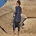 Muslim Swimsuits for Women Modest Islamic Swimwear Burkini Full Cover Long Sleeve Muslim Dress Tops + Pants Set Swimming Costume Sun Protection Rash Guard Set Two Piece Bathing Suits Dark Blue XL