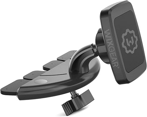 WizGear Soporte universal magnético de cabeza rectangular para tablero de auto, para teléfonos celulares y mini tabletas con tecnología de adhesión