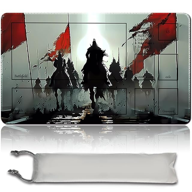 Juego de mesa 60 x 35 cm MTG Playmat + bolsa impermeable gratuita compatible para OCG CCG RPG TCG MTG Playmat