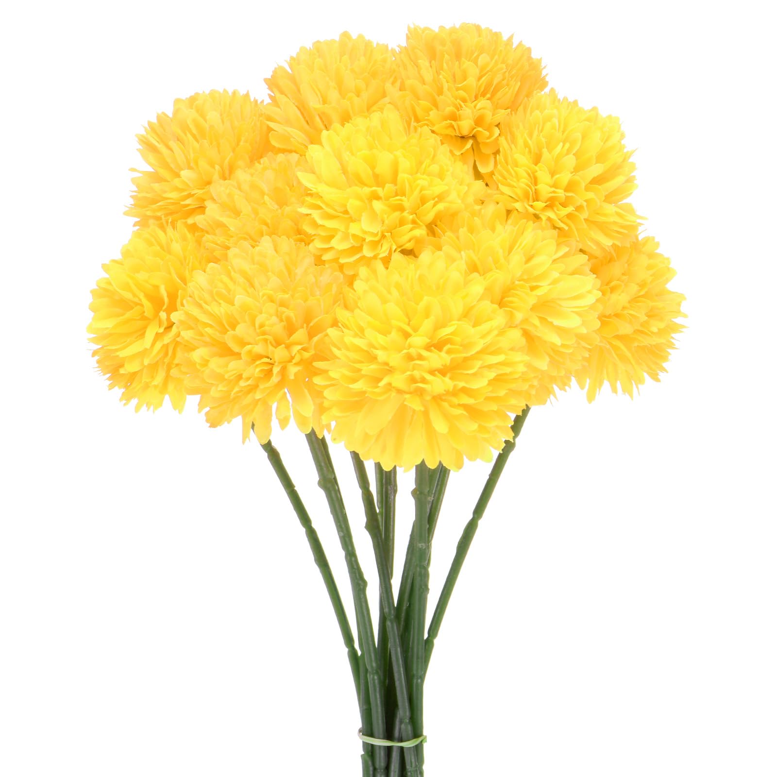 M METERXITY 12-Pack Artificial Chrysanthemum Ball Flowers