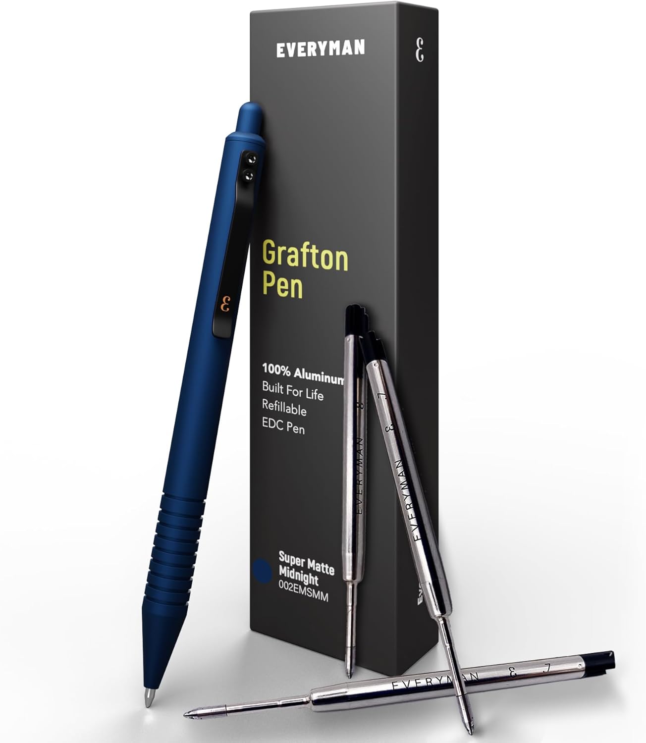 Everyman Grafton Pen & Refill Set Midnight