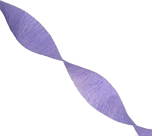 Miniatura 8 de K-Kraft Serpentinas de papel crepé morado violeta fabricadas en Estados Unidos (violeta francés, 3 rollos)