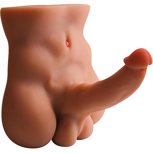 Male Sex Doll with Flexible Dildo, 5.07LB Realistic Sex Dolls with 5 Inch Huge Cock for Female Masturbation, Tight Anal for Gay Sex Toys, Adult Sex Toys Unisex Masturbator for Gay Couple Women
