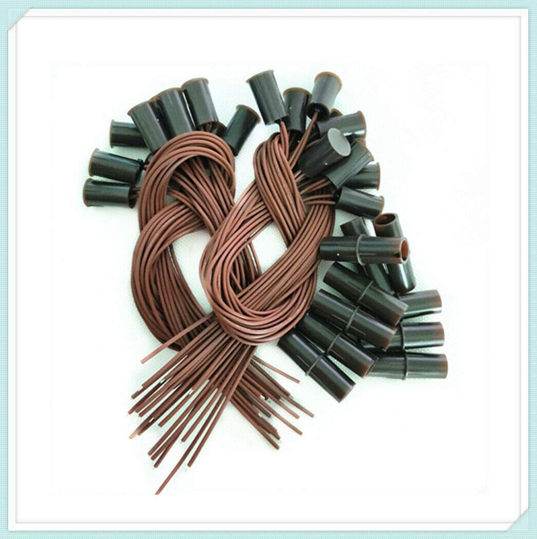 20pcs NO Brown Empotrado Magnético Ventana Puerta Contactos Alarma SecurityReed Interruptor