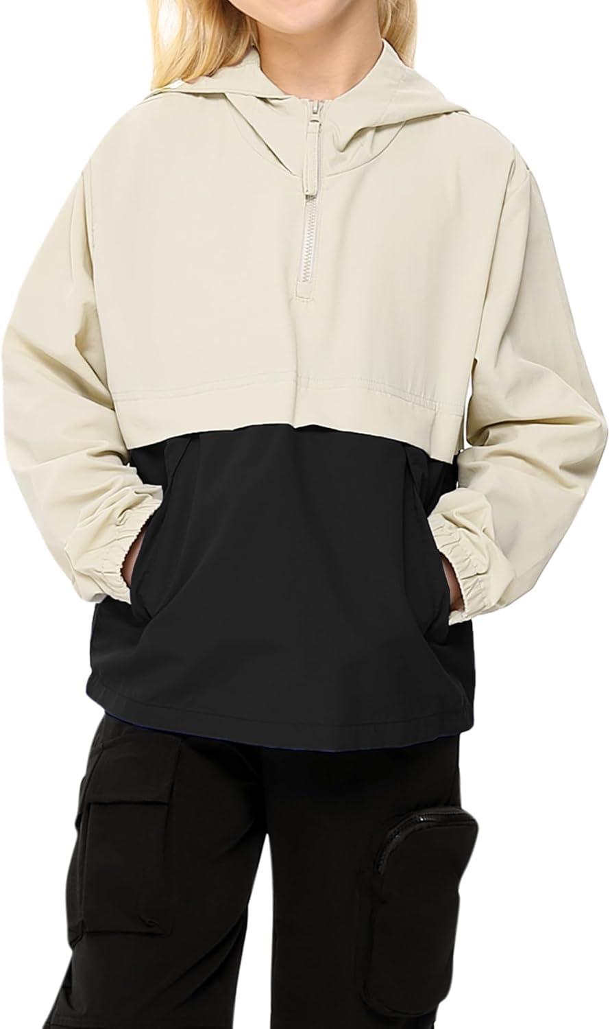 Boys Girls Packable Rain Jacket Lightweight Waterproof Hooded Raincoats Windproof Size 3-12Y - Image 2