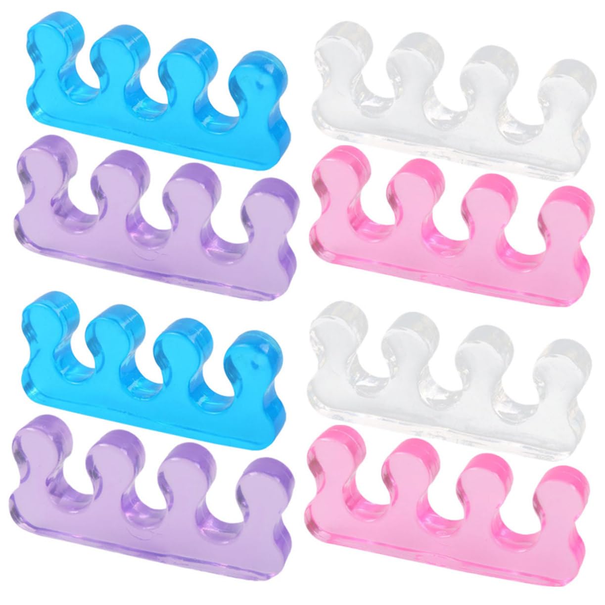Ipetboom Professional Toe Separators Nail Art Toe Separators Toe Spreader Ingrown Toenail Corrector Toe Dividers for Bunions
