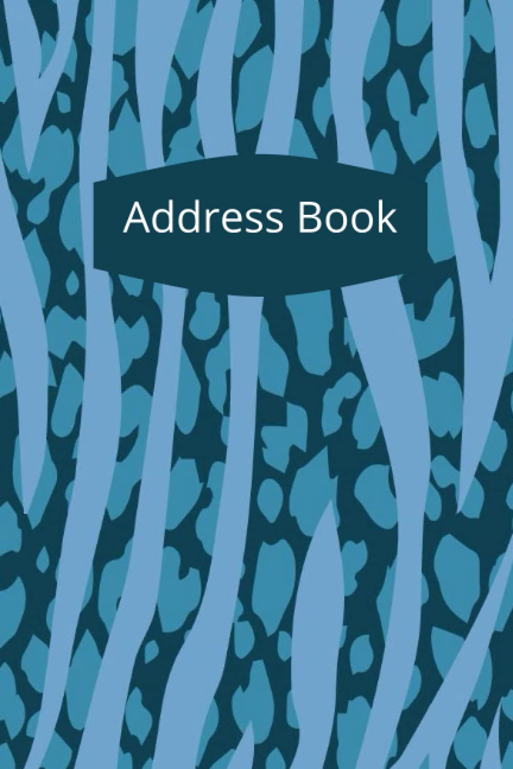 Blue Grass Address Book to Capture Social and Business Contacts: Blue Grass Pattern on Dark Blue Address Book (6 x 9 inches, 150 pages)
