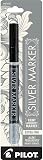 Pilot 41600 Silver Metallic Extra Fine Point Marker Pen – view 1
