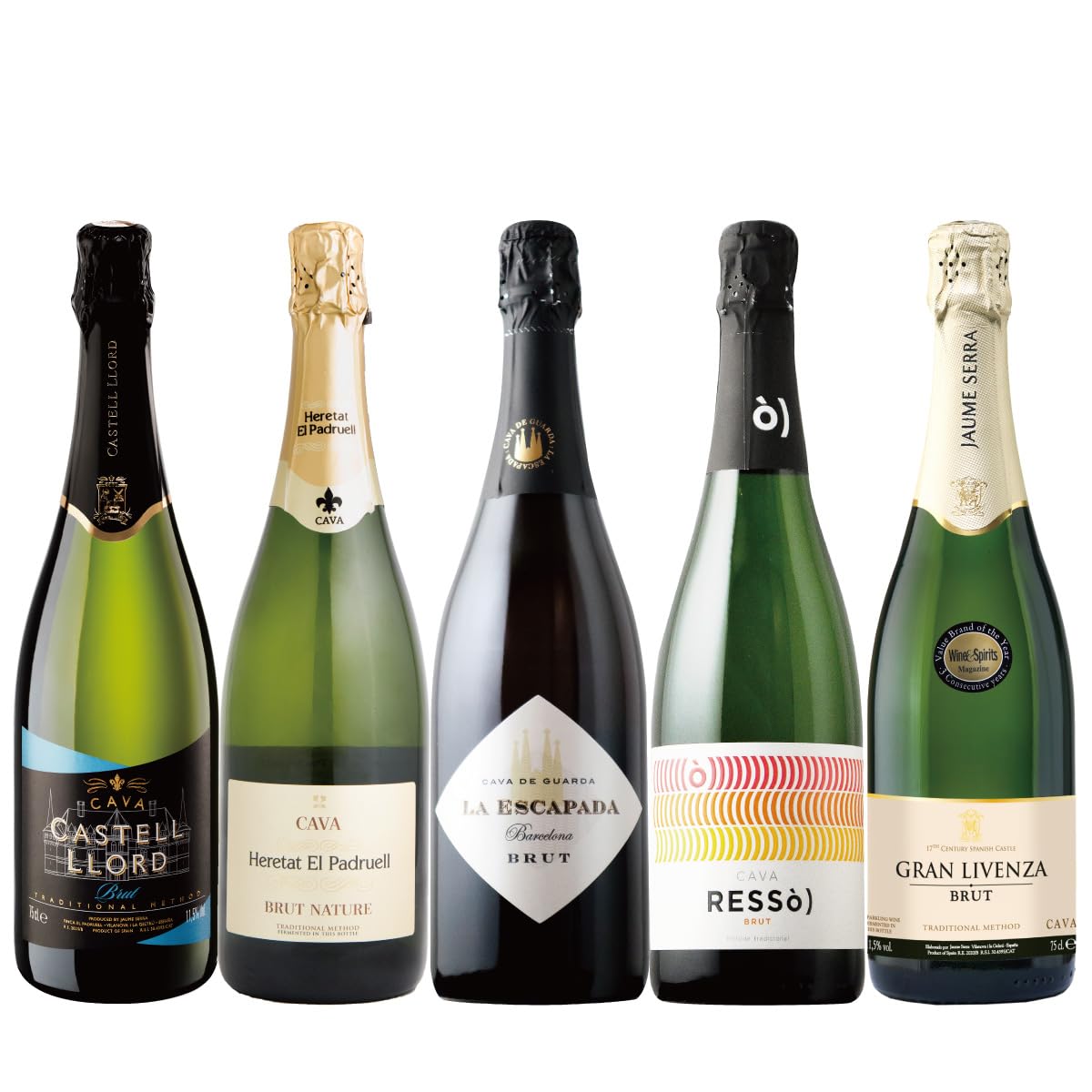 Amazon.co.jp: スパークリングワイン 辛口 5本セット！ 「瓶内二次発酵