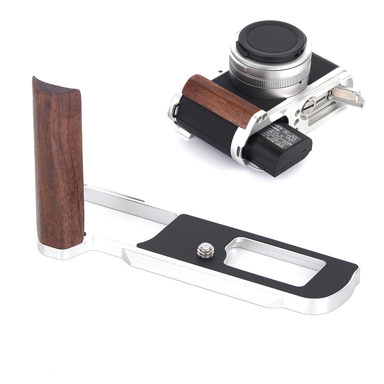 Supporto a L con impugnatura in metallo per Panasonic LUMIX L10