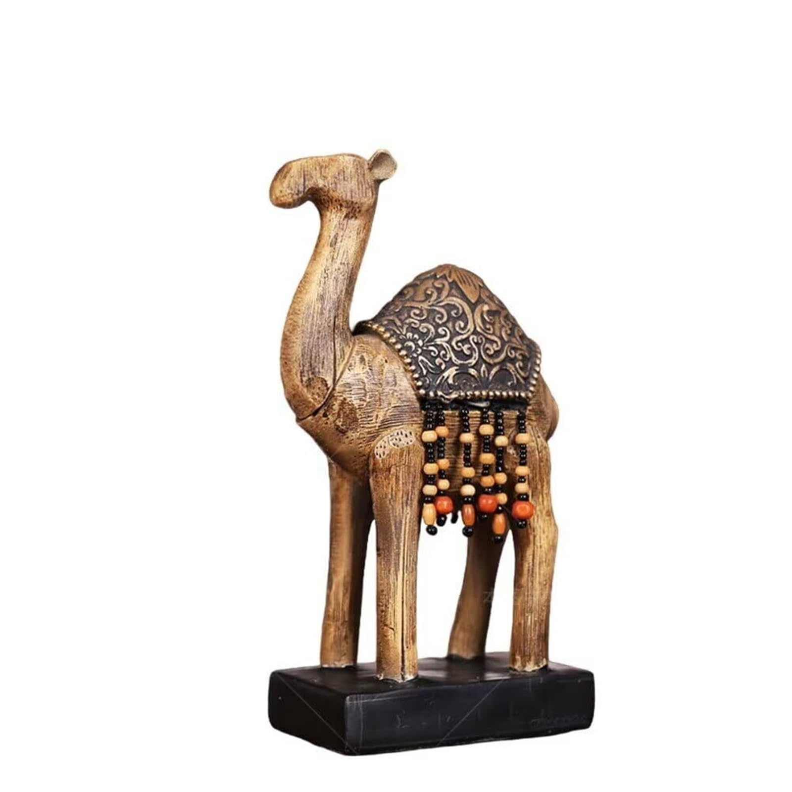Regalos de cumpleaños Estatua de Resina, Figura Camello, 4,92x2,48x8,66 Pulgadas, Adorno Figuras Animales del Desierto Esculturas y decoración para el hogar(M)