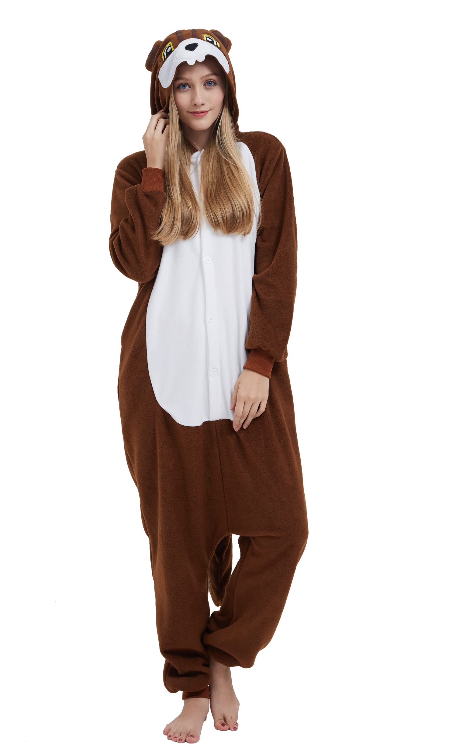 SAMGU Pigiama Animali Cosplay Uomo Donna Adulti Costume Tuta Halloween Carnevale