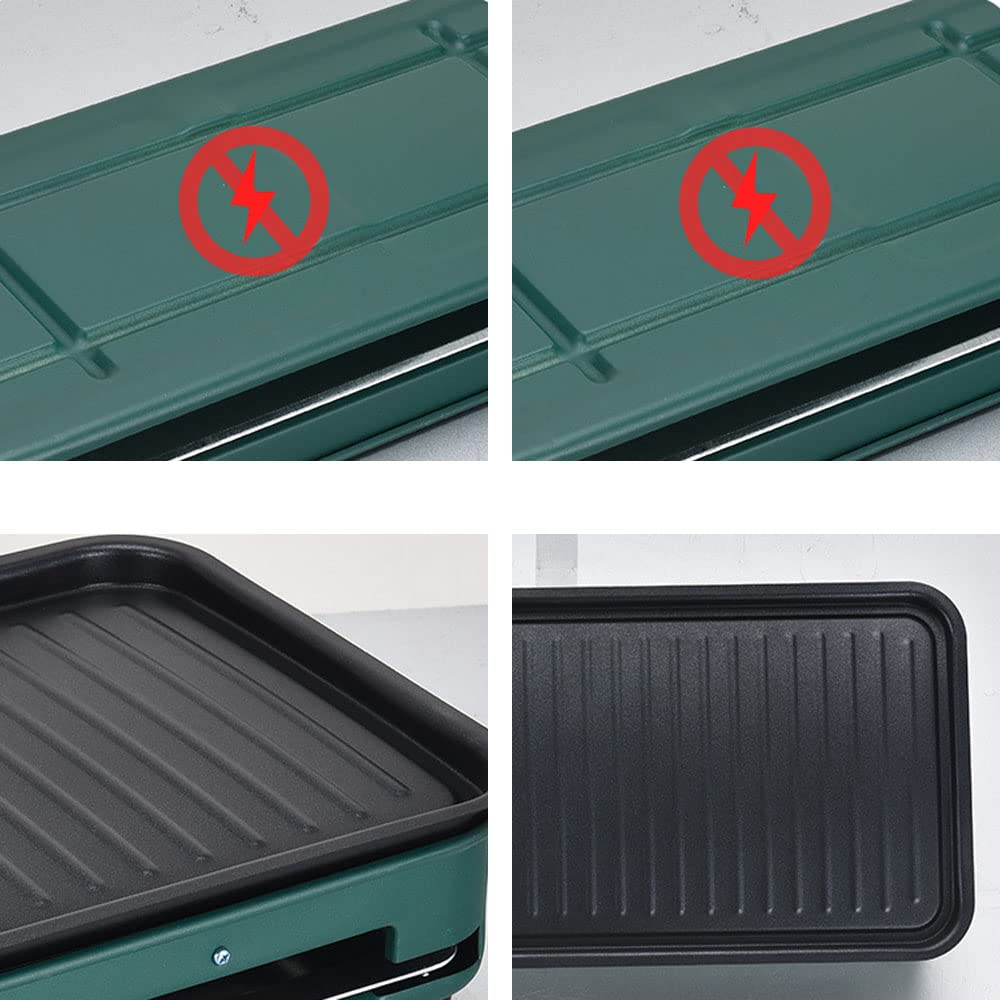 Grill bezdymny Grill Grill Electric Bezdymny, Grill elektryczny, BBQ Searing Grill Griddle Compact Grill Non-Stick Griddle Bezdymujące Griddle