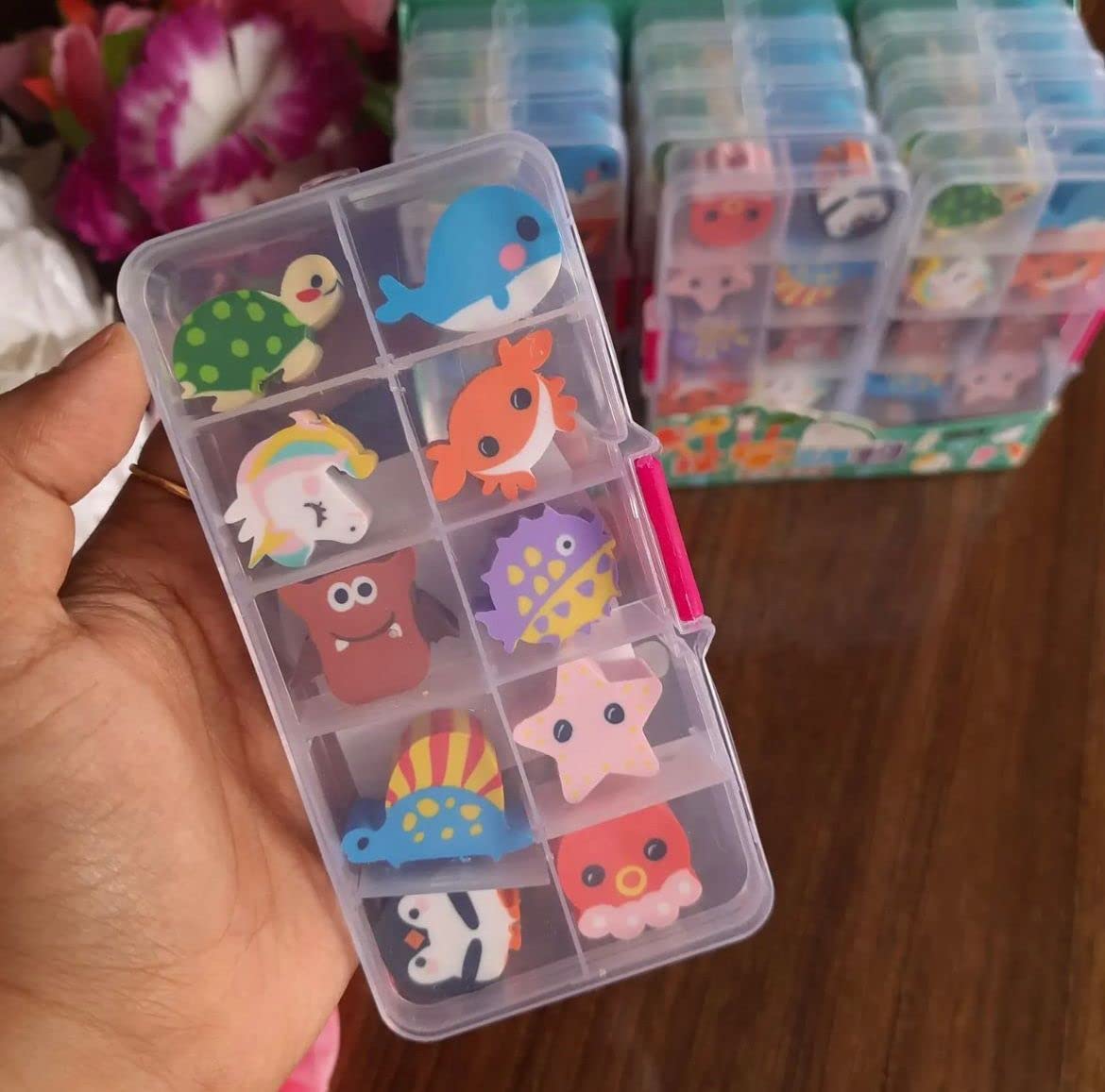 Le Delite 10pc Box Eraser Cartoon Rubber Complete Set Students Stationery Pencil Eraser/ Cute sea Mermaid Animals Unicorn Star Mix Shape Colorful erasers (B0BM4PBGT9) Amazon Price History, Amazon Price Tracker