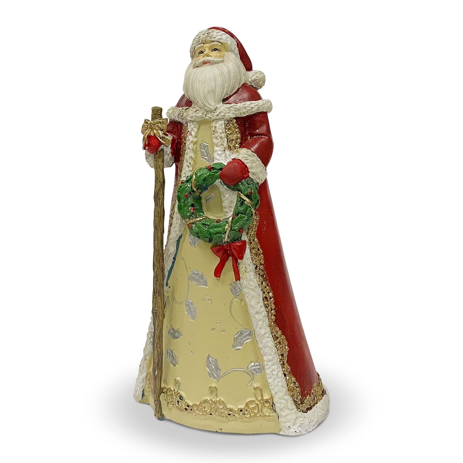 Figura decorativa navideña de resina de Papá Noel Idea regalo casa 25 cm 5749