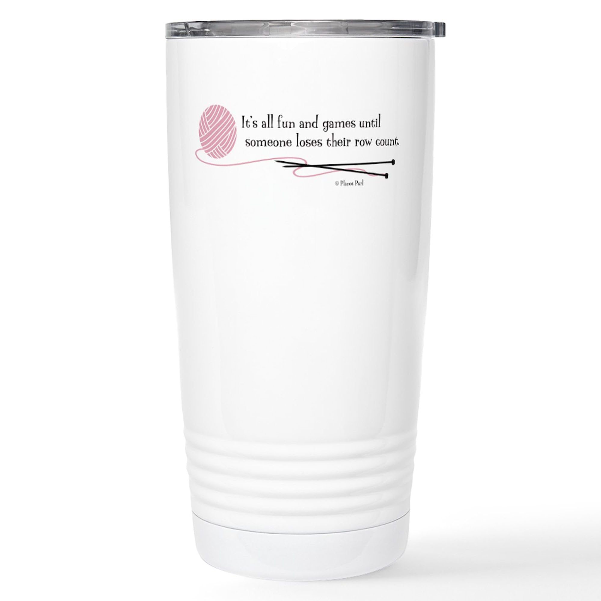 CafePress Yarn Funny #7 Stainless Steel Travel Mug 20 oz. Insulated Stainless Steel Coffee Tumbler