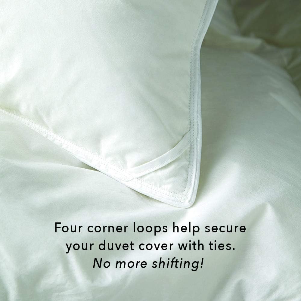 Cuddledown Dreamstead Down Alternative Warmer Comforter | Synthetic Fill | 235 Thread Count 100% Cotton Percale Shell | Duvet Insert | Hypoallergenic | Handcrafted | Twin Twin & Warmer