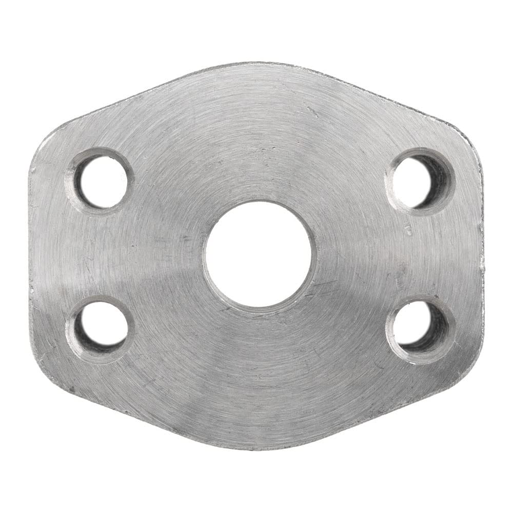 Brennan Industries 1928-61-24-24 Steel NPTF Port Block, Flat Face, Code 61, 1-1/2"-11-1/2 NPTF x 1/2"-13 NPT Thread, 1-1/2" Flange