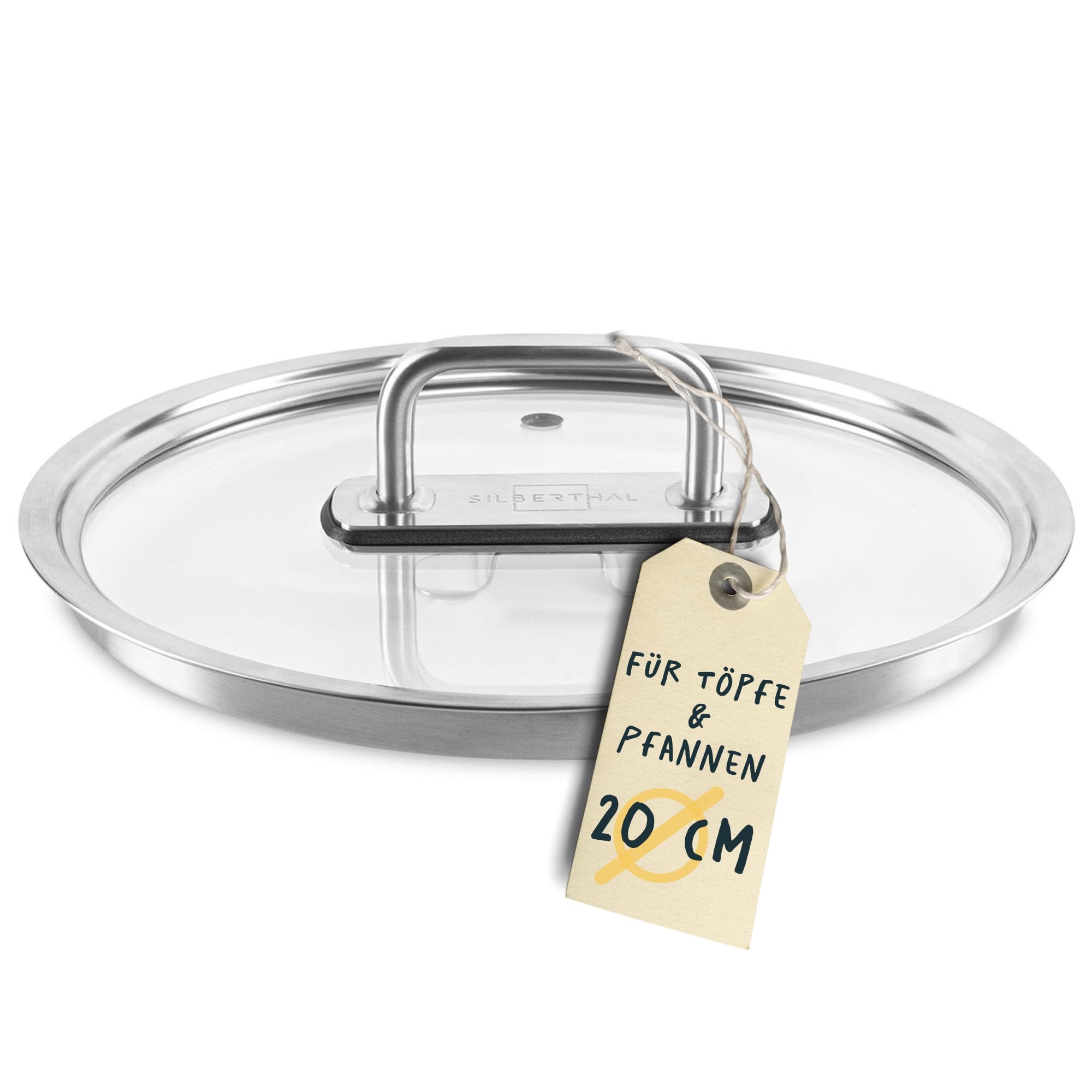 SILBERTHAL Topfdeckel 20 cm Glas Universal für Topf und Pfanne