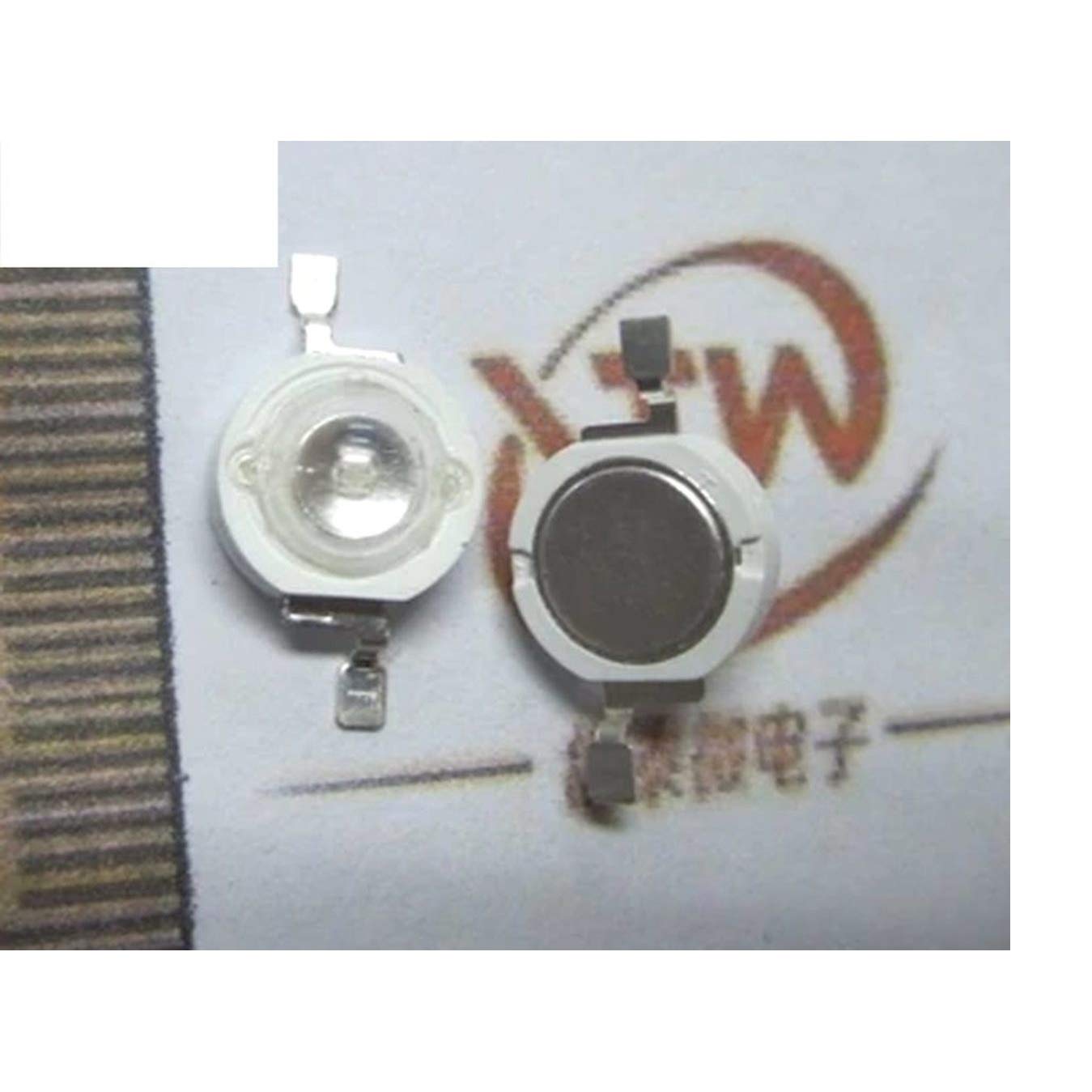 200pcs/lot 3W Blue LED chip Lamp Beads Pure Blue 460-463nm 3.4-3.6V 30-35LM 45mil