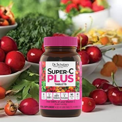Miniatura 6 de Dr. Schulze's | Super-C Plus | Complejo de vitamina C | Fórmula herbaria clínica | Suplemento dietético | Apoyo a la inmunidad | Aumenta la