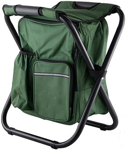 Miniatura 1 de Taburetes de campamento, silla de mochila para entusiastas del aire libre, silla de pesca portátil con gran capacidad, duradera y compacta, regalo