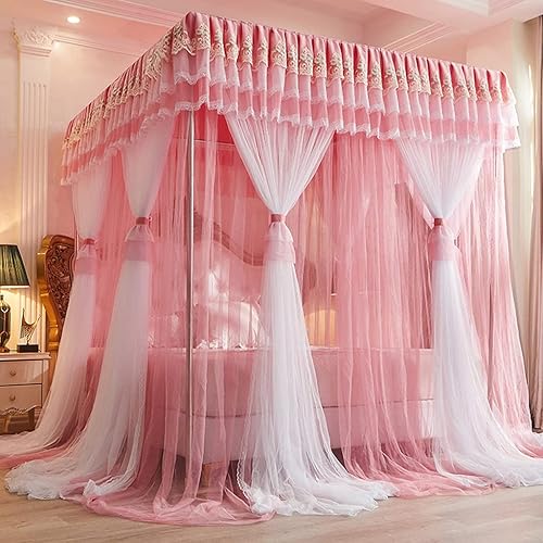 Princess Royal - Mosquitera gruesa de doble capa con cubierta superior a prueba de polvo para niñas, mujeres, bodas, niños, decoración del hogar