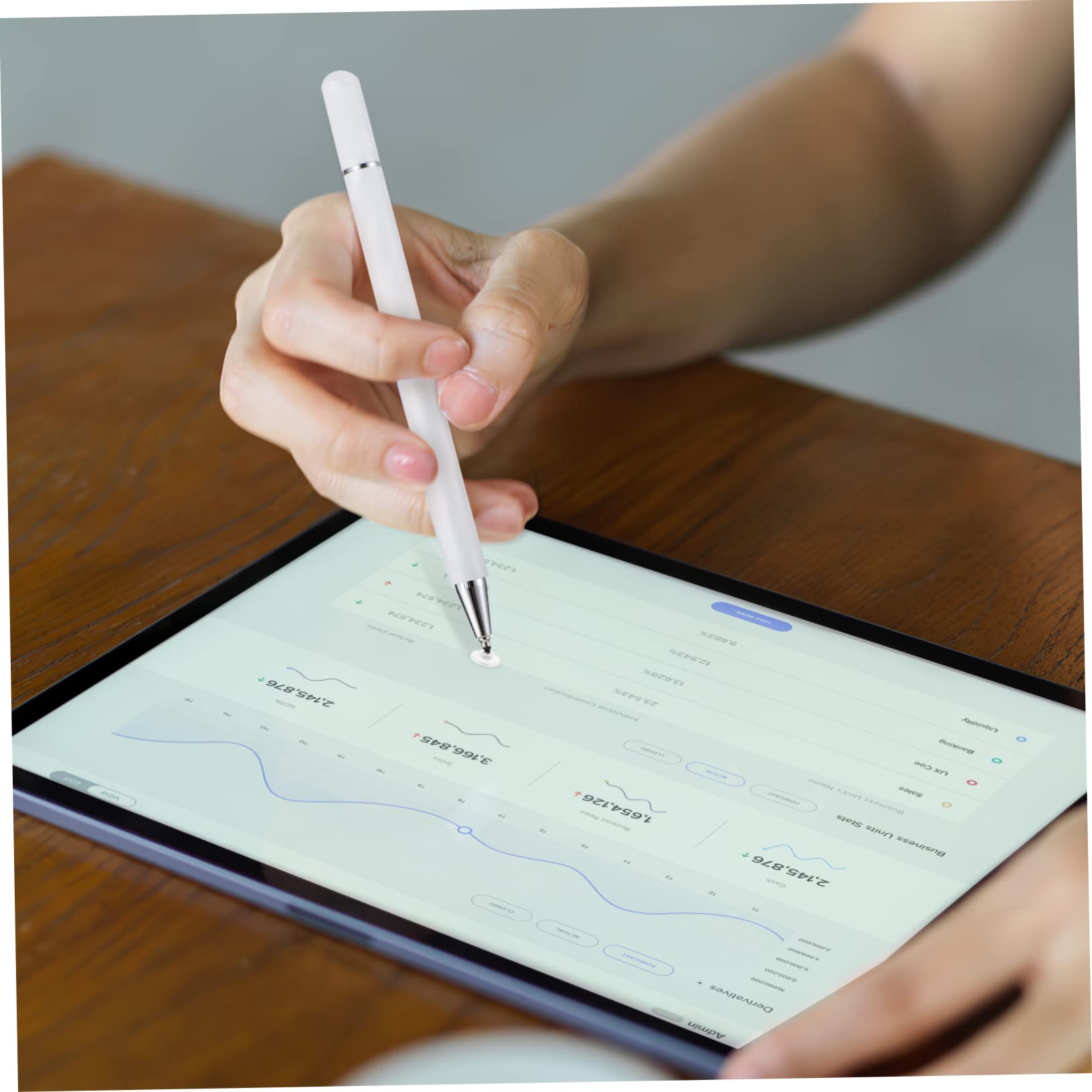 WOONEKY 10 Piezas Lápiz Óptico Capacitivo De Sensibilidad Bolígrafos De Pantalla Táctil Bolígrafos De Puntas Reemplazables Lápiz para I-Pad Almohadilla Cobrable Androide Acero Inoxidable