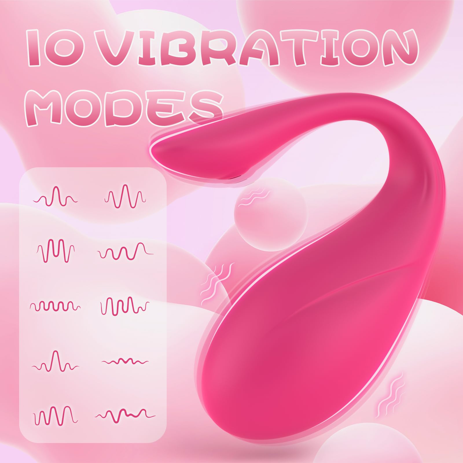 Vibratore con Telecomando Sex Toys, Ovetto Vibrante Telecomando con APP con 10 Modalità di Vibrazione, Vibratore Donna Wireless Vibratori Squirting Punto G per Mutandine Vibranti Toys