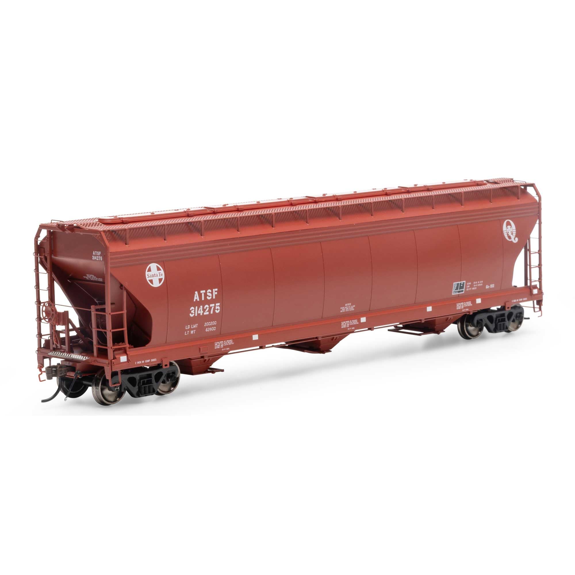 Athearn HO ACF 4600 3-Bay Center Flow Hopper ATSF #314275 ATHG15431 HO Rolling Stock