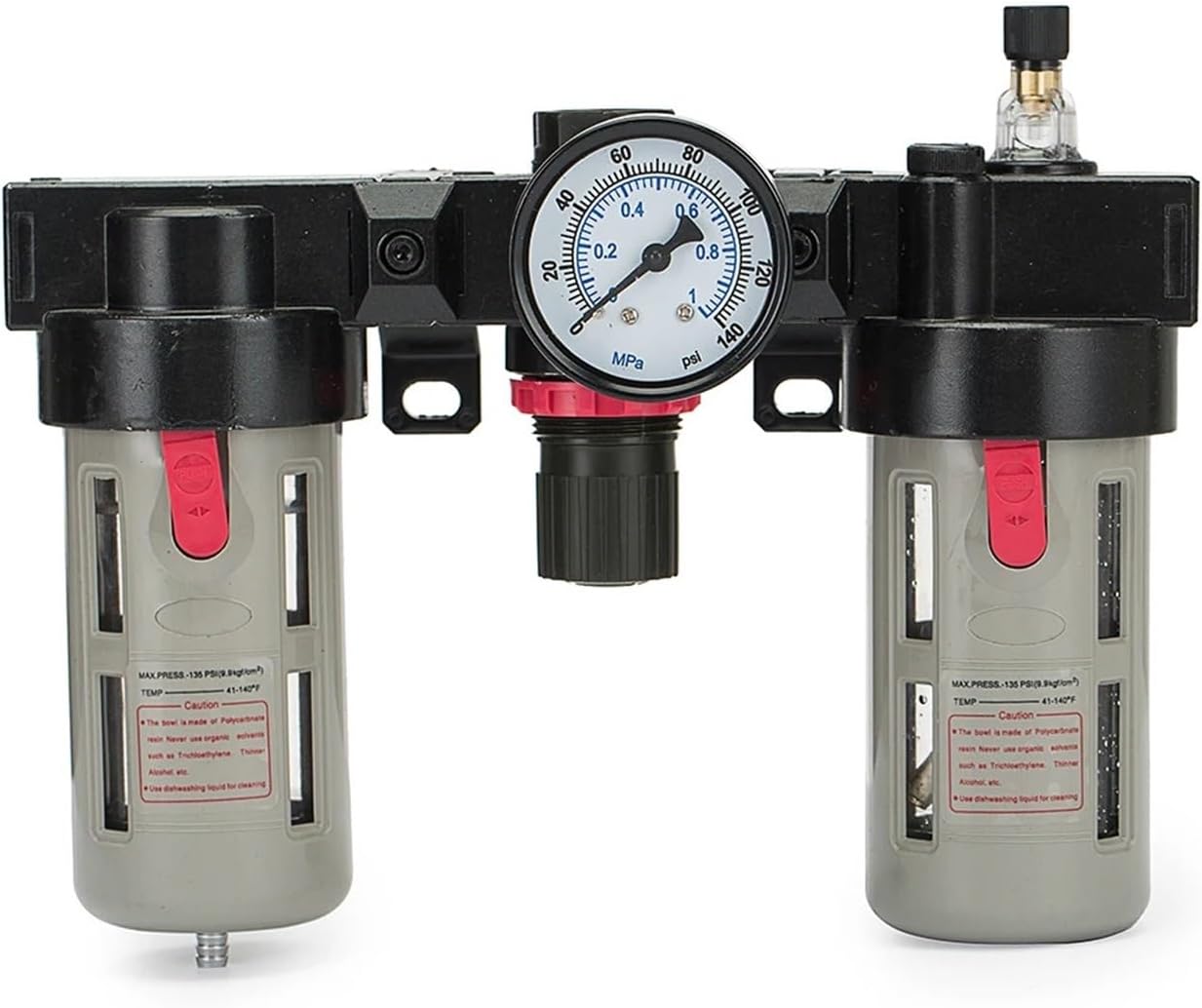 BC4000 1/2 Inch Filter Regulator Lubricator Combination Air Treatment