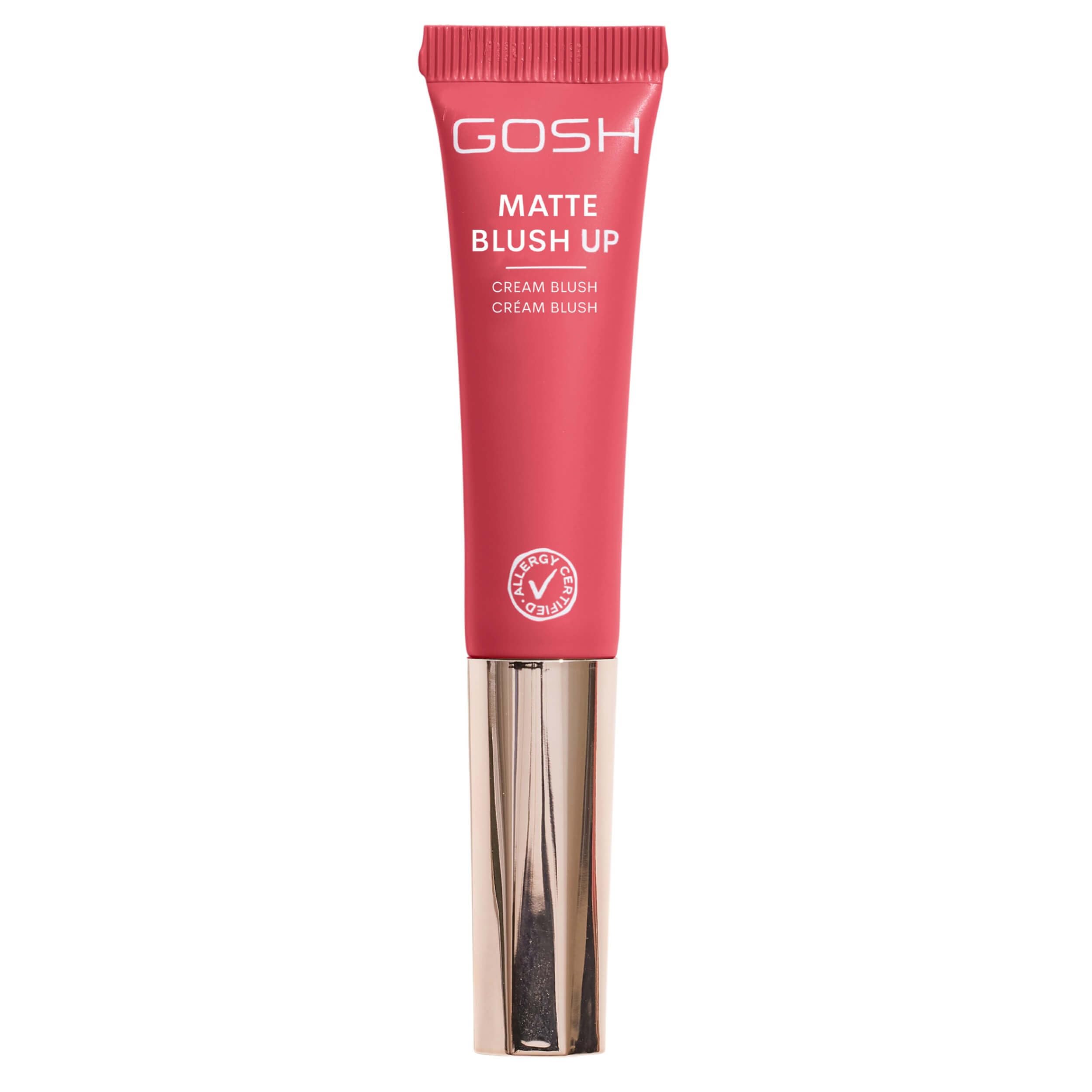Gosh Gosh Crema Blush Matte BLUSH-UP I Liquid Blush Per Una Finitura Opaca E Fresca I Crema Rouge Con Spugna Integrata Per I Viaggi, Senza Profumo, Certificato Allergico E Vegano I 003 Cherry Berry-image